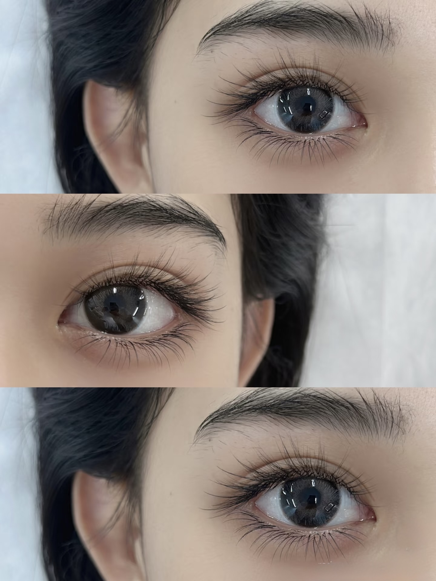 Beautiful close-up of eyelashes